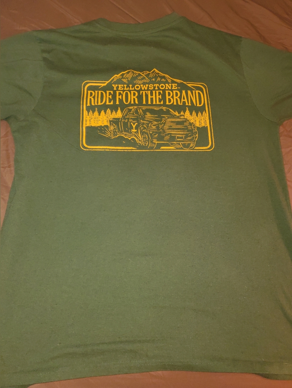 B2G1F Yellowstone Ride For The Brand Olive Green T-Shirt Mens XL